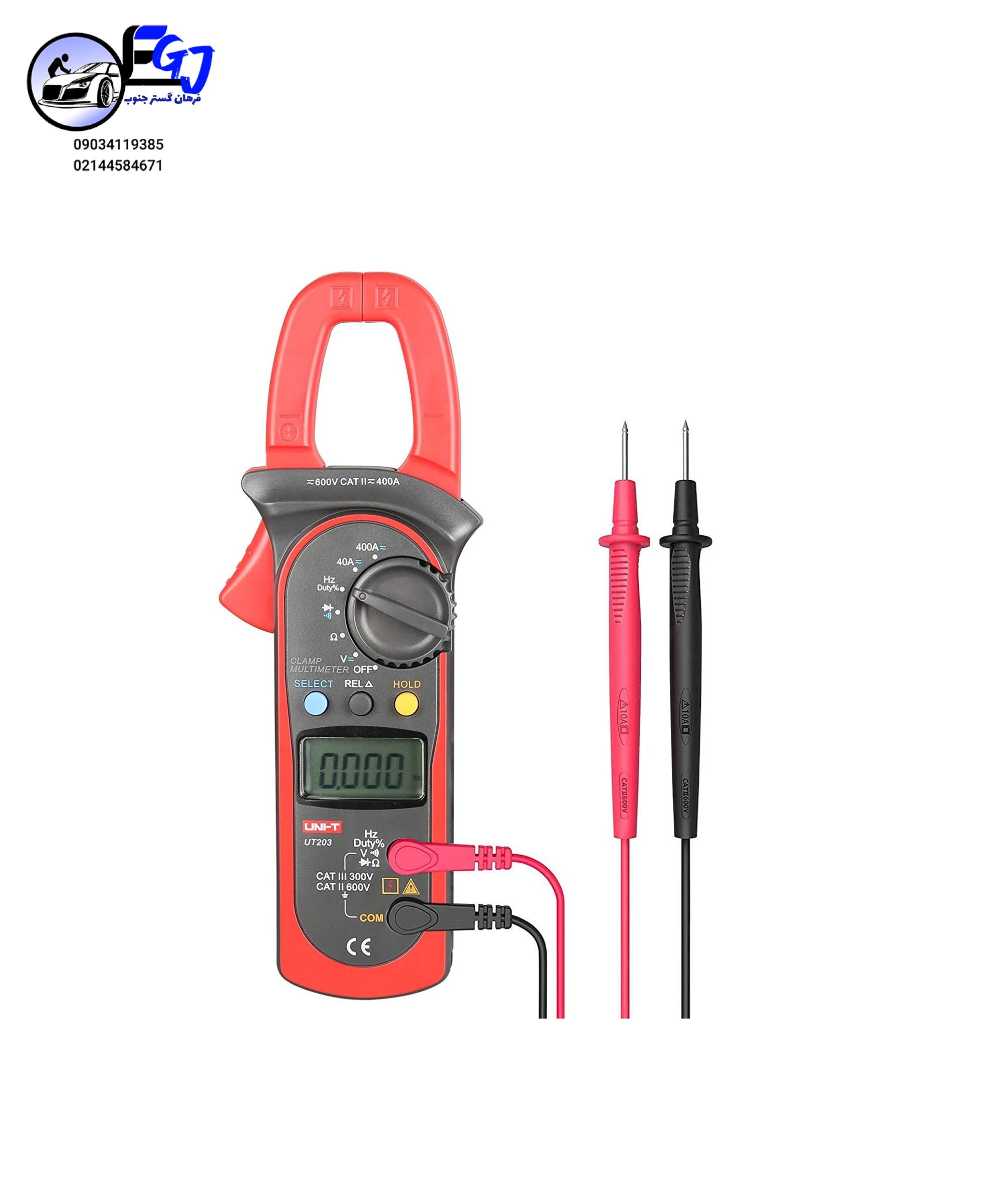ut-203 آمپرمتر کلمپی برند یونیتی مدل +UT-203