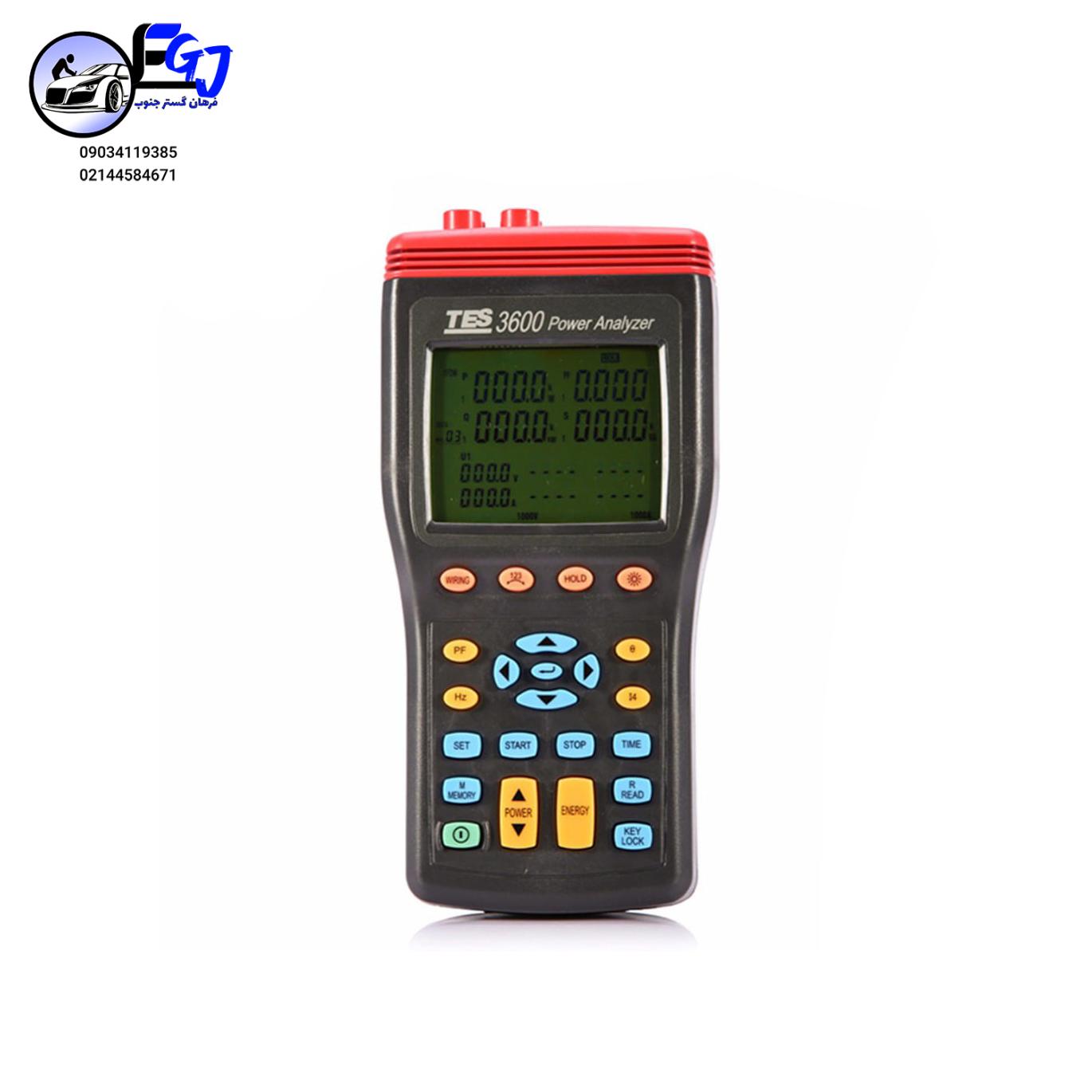 TES-3600-2 پاورآنالایزر تک و سه فاز 1000A برند TES مدل TES-3600