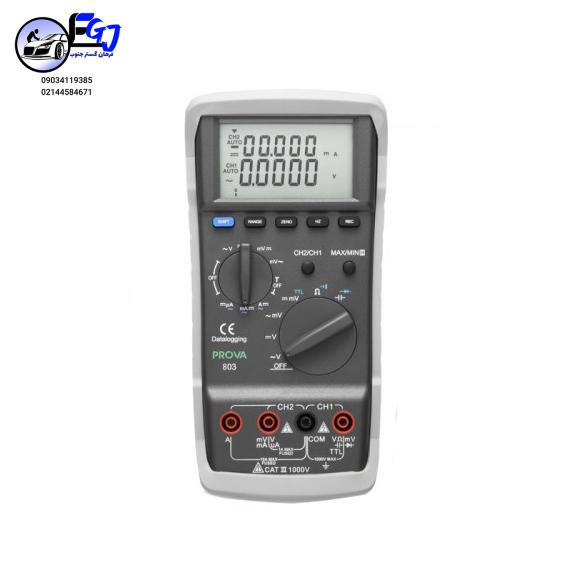 www.megatajhiz.ir@801-803-500x500-99 مولتی متر دوکاناله بند TES مدل PROVA-803