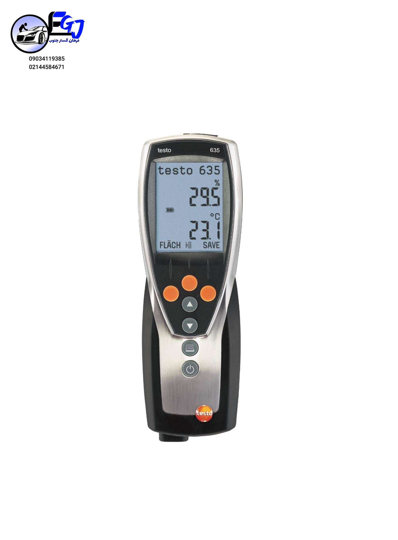 635 دستگاه دماسنج و رطوبت سنج مدل TESTO 635