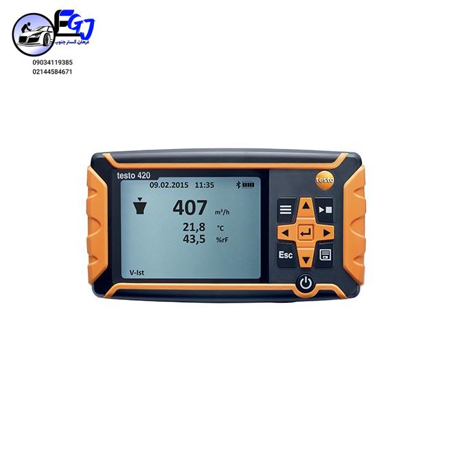 display-testo-420 دستگاه سنجش فشار تفاضلی جریان هوا برند TESTO تستو مدل 420 - Image 1