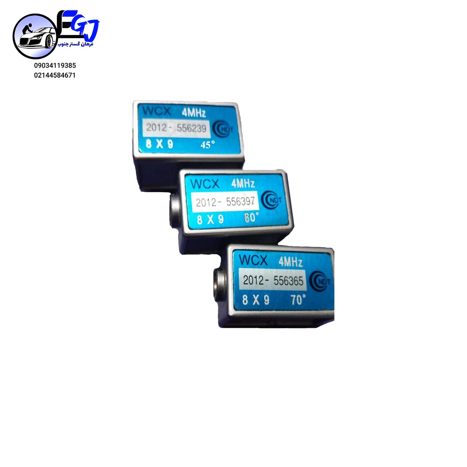 4MGA پراب زاویه ای 60درجه فرکانس 4 مگاهرتز 8*9 برند WCX