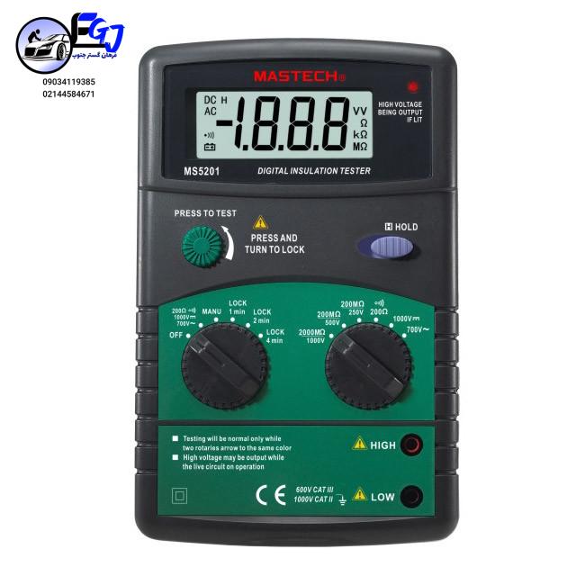 Mastech-MS-5201-Digital-Insulation-Tester-650X650 تستر عایق-میگر1000Vمدل MS-5201 برند MASTECH