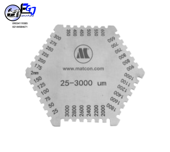 natte-verflaag-diktemeter-1.white ضخامت سنج رنگ تر شانه ای برندmatcon
