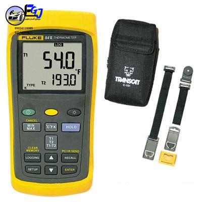 fluke-54-2 دیتالاگر و دماسنج (ترموکوپل) صنعتی فلوک تجهیزات شرایط محیطی بادسنج ضخامت سنج لوکس متر