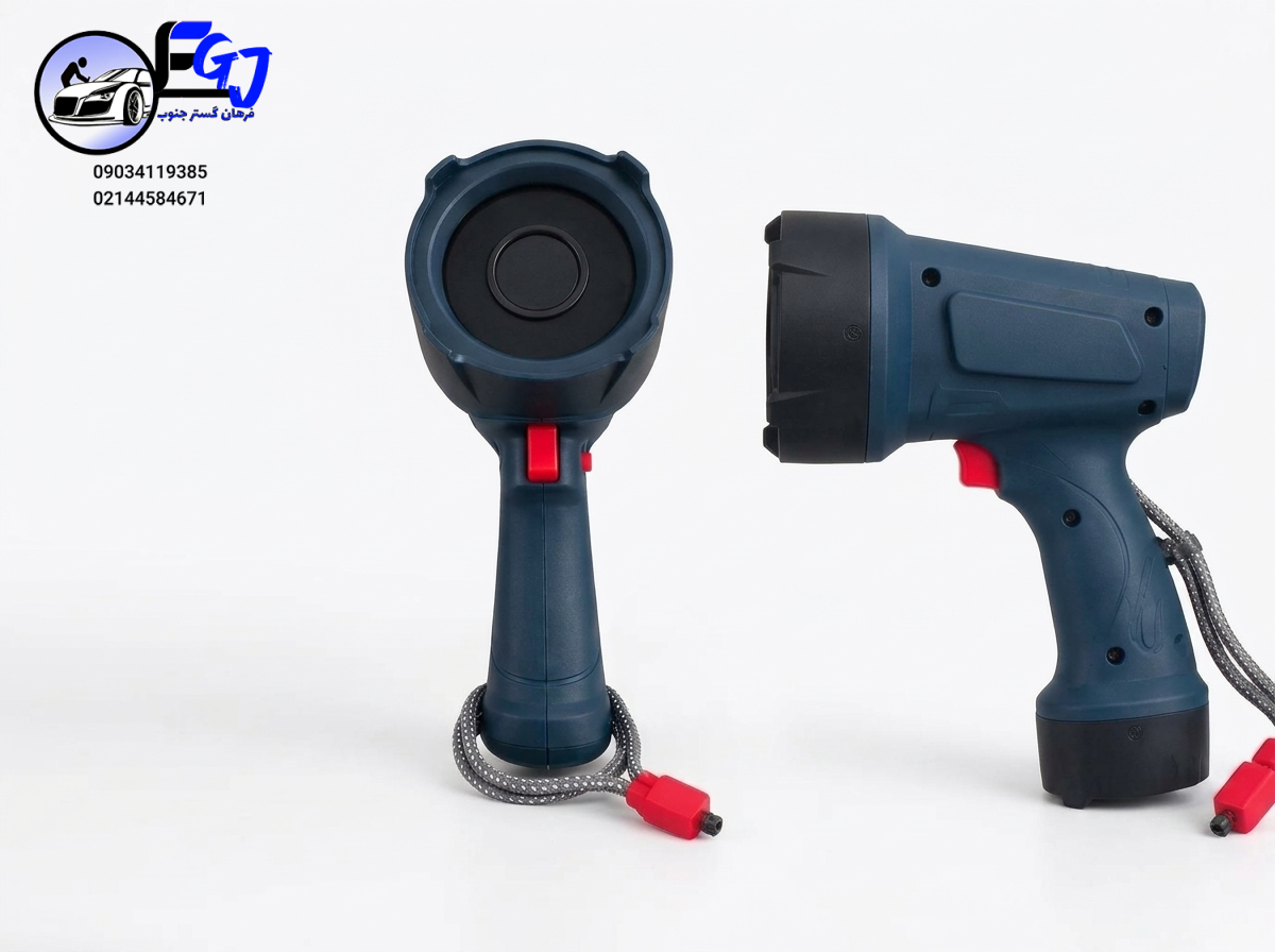 UV-360 چراغ UV شارژی ۴ هستهای ۳۶۵ نانومتر؛ نور فرابنفش تخصصی برای بازرسی فلورسنت و NDT